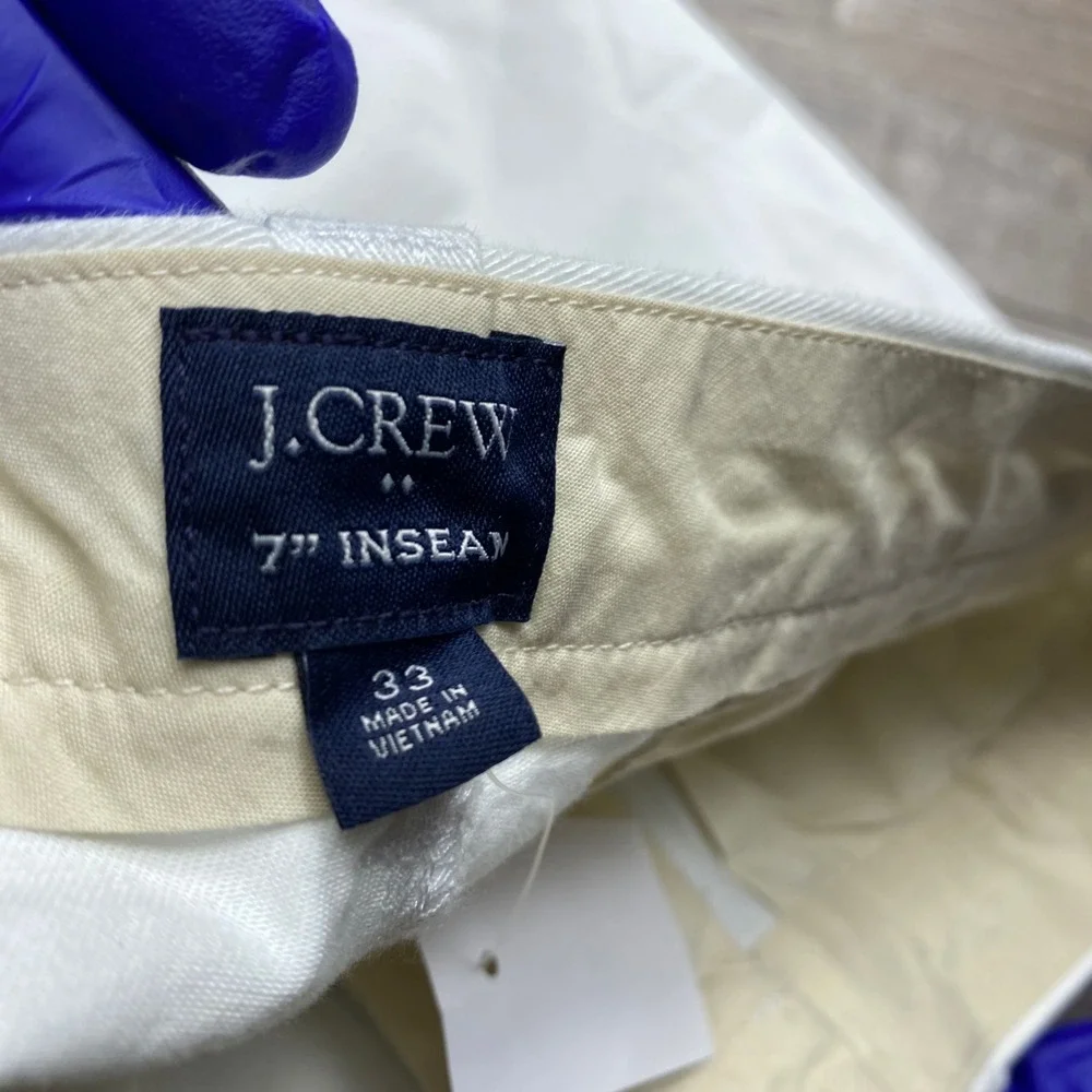 J.Crew Chino Shorts Mens 33 White 7